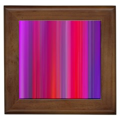 Multicolored Abstract Linear Print Framed Tile by dflcprintsclothing