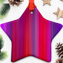 Multicolored Abstract Linear Print Ornament (star)