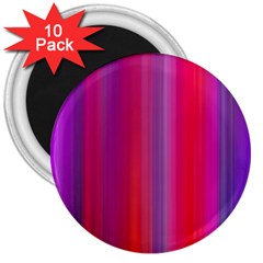 Multicolored Abstract Linear Print 3  Magnets (10 Pack)  by dflcprintsclothing