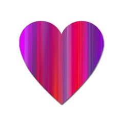 Multicolored Abstract Linear Print Heart Magnet by dflcprintsclothing