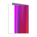 Multicolored Abstract Linear Print Mini Greeting Card Right