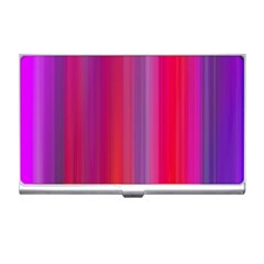 Multicolored Abstract Linear Print Business Card Holder