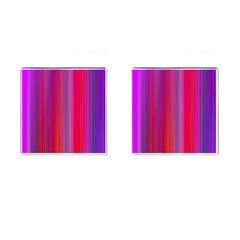 Multicolored Abstract Linear Print Cufflinks (square)