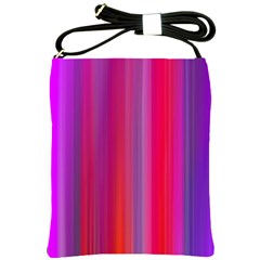 Multicolored Abstract Linear Print Shoulder Sling Bag by dflcprintsclothing