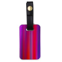 Multicolored Abstract Linear Print Luggage Tag (one Side)