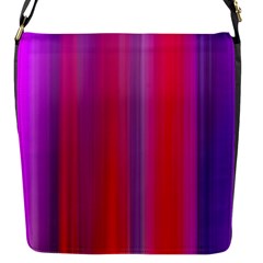 Multicolored Abstract Linear Print Flap Closure Messenger Bag (s)