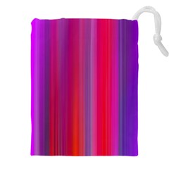 Multicolored Abstract Linear Print Drawstring Pouch (4xl) by dflcprintsclothing