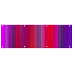 Multicolored Abstract Linear Print Banner and Sign 9  x 3  Front