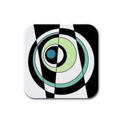 Abstraction 73 Rubber Square Coaster (4 Pack) by Mazipoodles