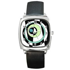 Abstraction 73 Square Metal Watch by Mazipoodles