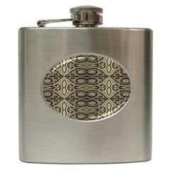 Vintage Ornament Pattern Hip Flask (6 Oz) by dflcprintsclothing