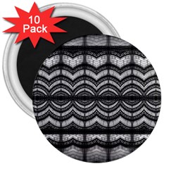 Abstract Geometric Collage Pattern 3  Magnets (10 Pack)  by dflcprintsclothing