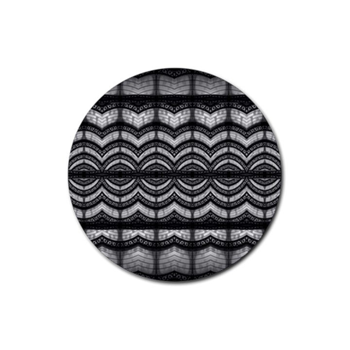 Abstract Geometric Collage Pattern Rubber Coaster (Round)