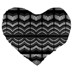 Abstract Geometric Collage Pattern Large 19  Premium Heart Shape Cushions by dflcprintsclothing