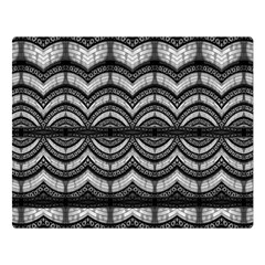 Abstract Geometric Collage Pattern Premium Plush Fleece Blanket (large) by dflcprintsclothing