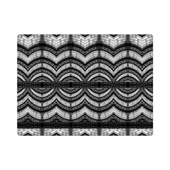 Abstract Geometric Collage Pattern One Side Premium Plush Fleece Blanket (mini)