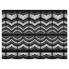 Abstract Geometric Collage Pattern One Side Premium Plush Fleece Blanket (Extra Small)