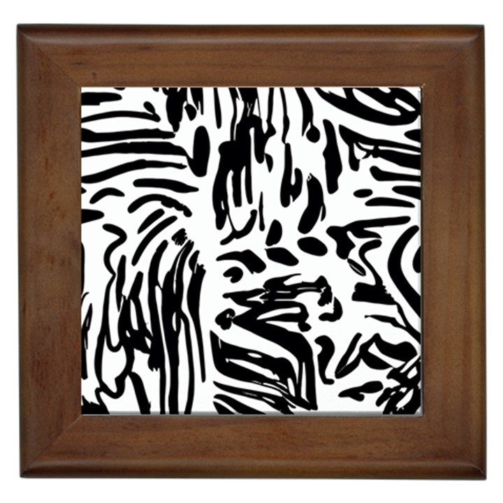 Abstract Painting Framed Tile