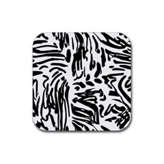 Abstract Painting Rubber Coaster (square) by Sobalvarro