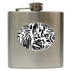 Abstract Painting Hip Flask (6 Oz) by Sobalvarro