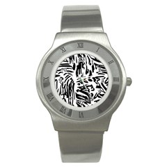 Abstract Painting Stainless Steel Watch by Sobalvarro