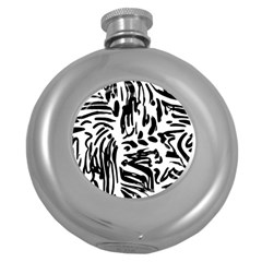 Abstract Painting Round Hip Flask (5 Oz) by Sobalvarro