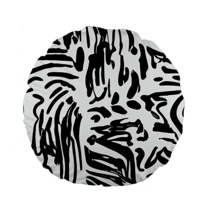 Abstract Painting Standard 15  Premium Round Cushions