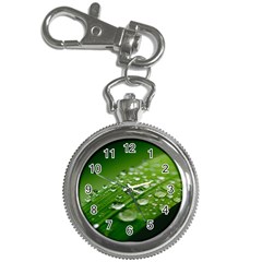 Green Water Leaf Key Chain Watches by artworkshop