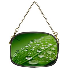 Green Water Leaf Chain Purse (two Sides) by artworkshop