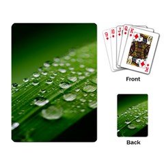 Green Water Leaf Playing Cards Single Design (rectangle) by artworkshop