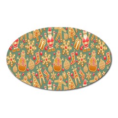 Pattern Seamless Oval Magnet by artworkshop