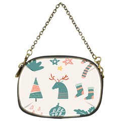 Reindeer Stars Socks Stick Candy Cane Chain Purse (one Side) by artworkshop