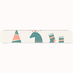 Reindeer Stars Socks Stick Candy Cane Small Bar Mat by artworkshop