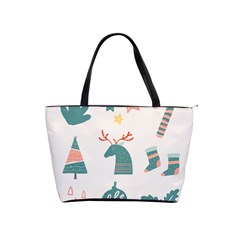 Reindeer Stars Socks Stick Candy Cane Classic Shoulder Handbag by artworkshop