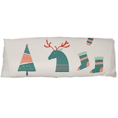 Reindeer Stars Socks Stick Candy Cane Body Pillow Case (dakimakura) by artworkshop