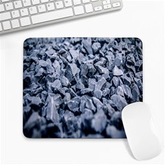 Rocks Stones Gray Gravel Rocky Material  Large Mousepad by artworkshop