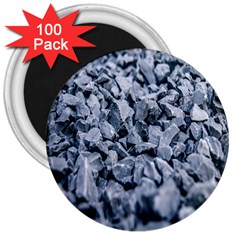 Rocks Stones Gray Gravel Rocky Material  3  Magnets (100 Pack) by artworkshop