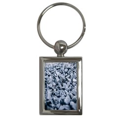 Rocks Stones Gray Gravel Rocky Material  Key Chain (rectangle) by artworkshop