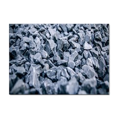 Rocks Stones Gray Gravel Rocky Material  Sticker A4 (10 Pack) by artworkshop