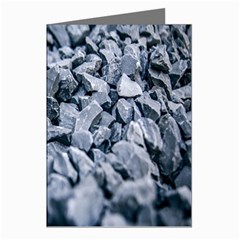 Rocks Stones Gray Gravel Rocky Material  Greeting Cards (pkg Of 8) by artworkshop