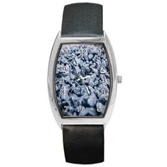 Rocks Stones Gray Gravel Rocky Material  Barrel Style Metal Watch by artworkshop