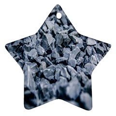 Rocks Stones Gray Gravel Rocky Material  Star Ornament (two Sides) by artworkshop