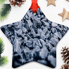 Rocks Stones Gray Gravel Rocky Material  Star Ornament (two Sides) by artworkshop