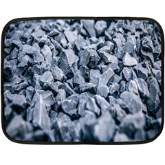 Rocks Stones Gray Gravel Rocky Material  Fleece Blanket (mini) by artworkshop