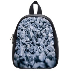 Rocks Stones Gray Gravel Rocky Material  School Bag (small) by artworkshop