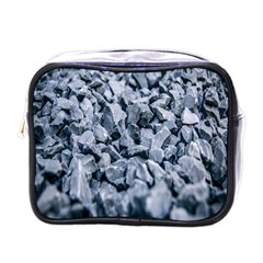 Rocks Stones Gray Gravel Rocky Material  Mini Toiletries Bag (one Side) by artworkshop