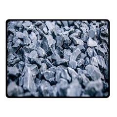 Rocks Stones Gray Gravel Rocky Material  Fleece Blanket (small) by artworkshop