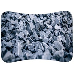 Rocks Stones Gray Gravel Rocky Material  Velour Seat Head Rest Cushion by artworkshop