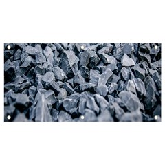 Rocks Stones Gray Gravel Rocky Material  Banner And Sign 4  X 2  by artworkshop