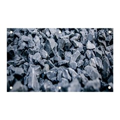 Rocks Stones Gray Gravel Rocky Material  Banner And Sign 5  X 3  by artworkshop